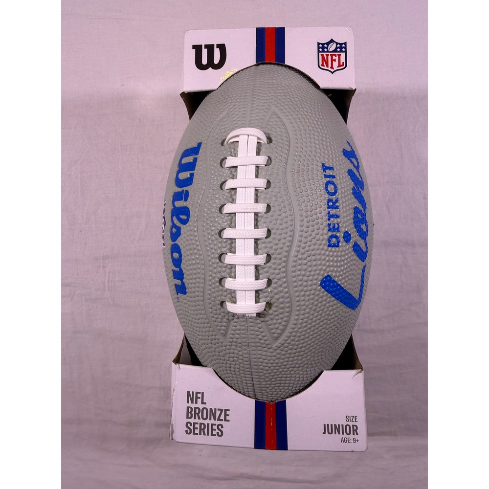Wilson Football Junior Grey NEW NFL Bronze Series Detroit Lions
